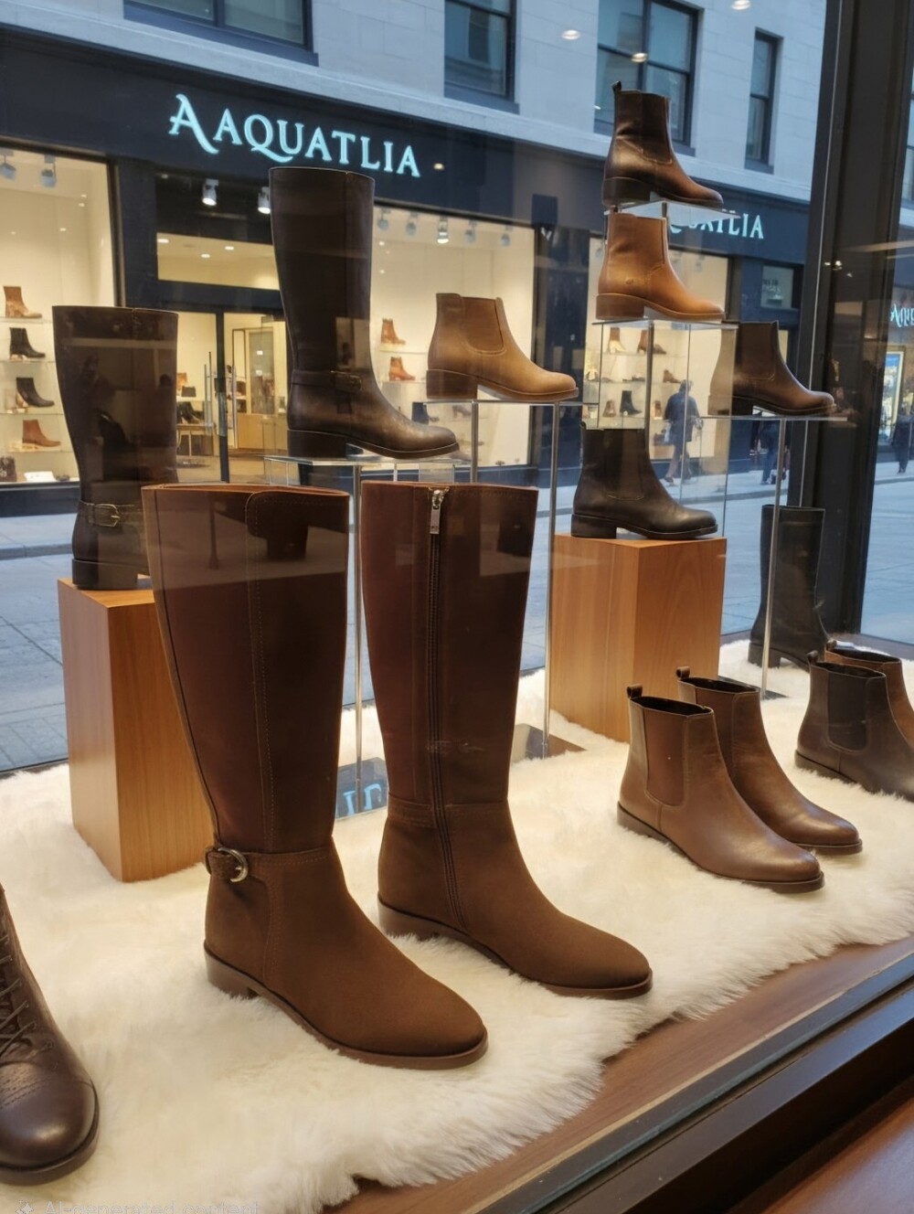 AQUATALIA CLAUDETTE SUEDE KNEE-HIGH BOOTS WOMEN'S SZ 5.5 $695 MADE IN ITALY